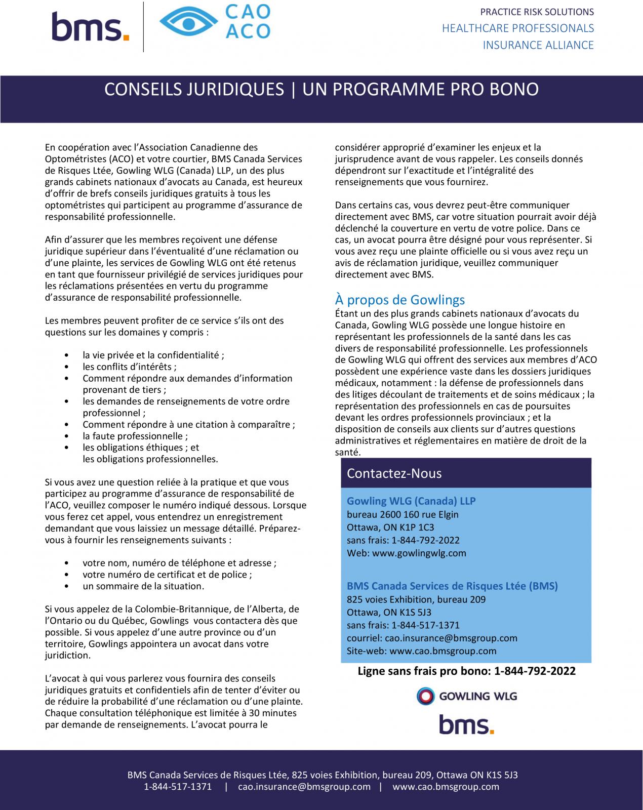 BMS Pro Bono Infographic
