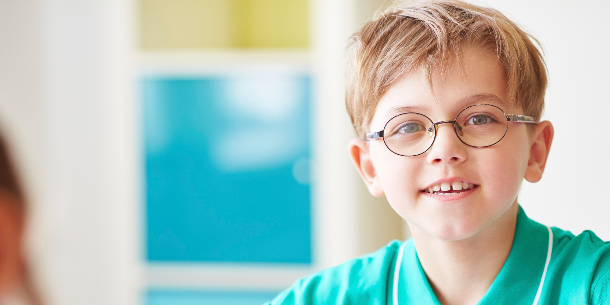 Boy with glasses