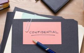 Folders marked "Confidential"